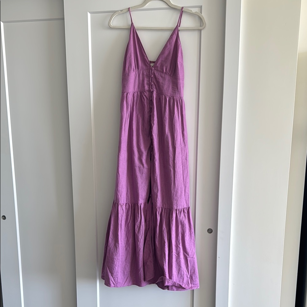 A&F Purple Maxi Dress with pockets